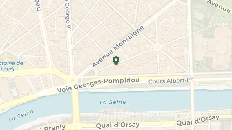 Map of 33 Rue Jean Goujon, 75008 Paris, France