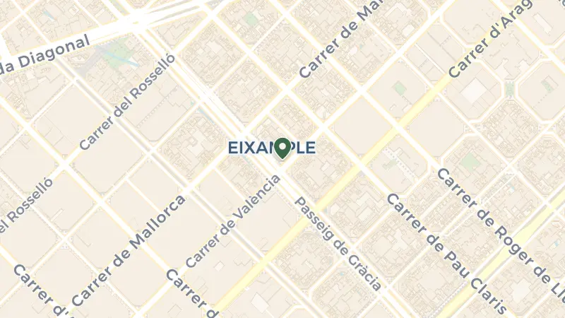 Map of Pg. de Gràcia, 68, Eixample, 08007 Barcelona, Spain