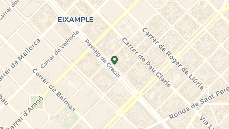 Map of Pg. de Gràcia, 38-40, Eixample, 08007 Barcelona, Spain