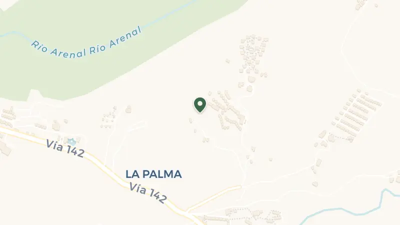 Map of Arenal Volcano National Park, de, 702 Road, Provincia de Alajuela, La Fortuna, 21007, Costa Rica