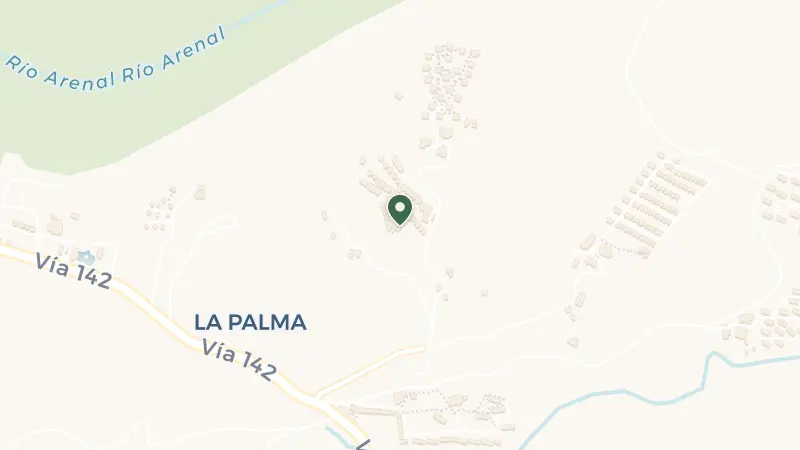 Map of Arenal Volcano National Park, de, 702 Road, Provincia de Alajuela, La Fortuna, 21007, Costa Rica