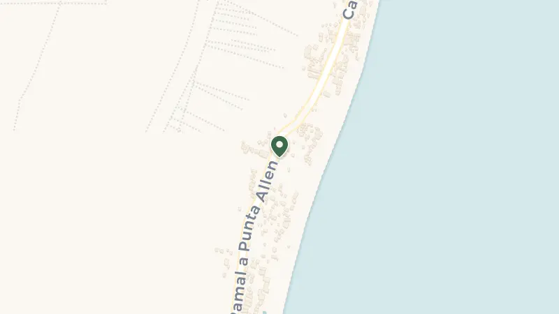 Map of Carr. Tulum-Boca Paila Km 9.5, Tulum Beach, Zona Hotelera, 77760 Tulum, Q.R., Mexico