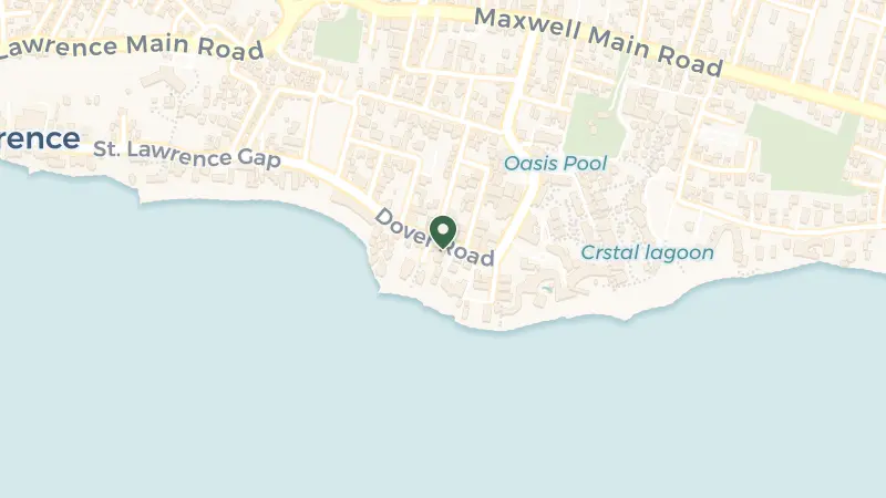Map of Dover Rd, Christ, Church BB15020Barbados