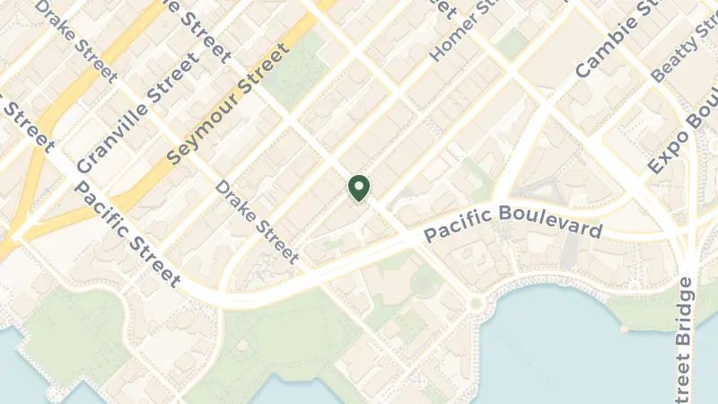 Map of 322 Davie St, Vancouver, BC V6B 5Z6, Canada