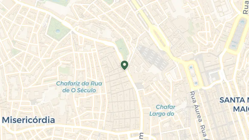Map of R. de São Pedro de Alcântara 39, 1250-237 Lisboa, Portugal