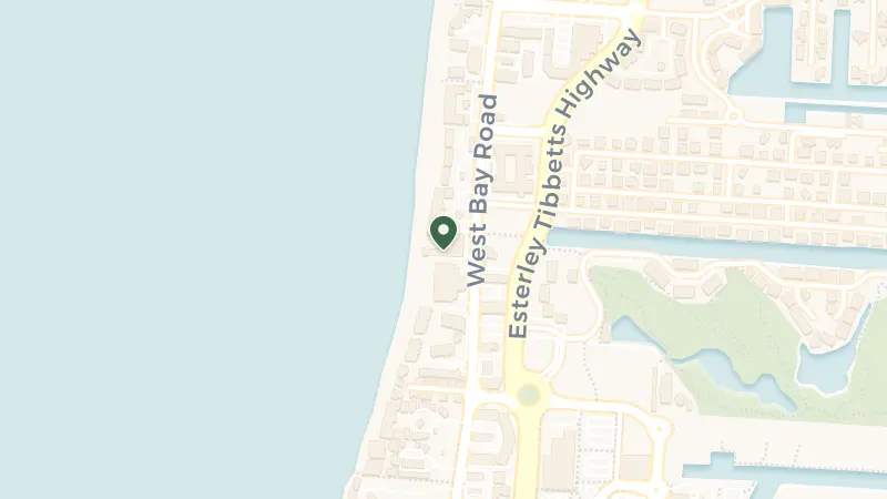 Map of Seven Mile Beach Grand Cayman KY1, 747 W Bay Rd, 1110, Cayman Islands