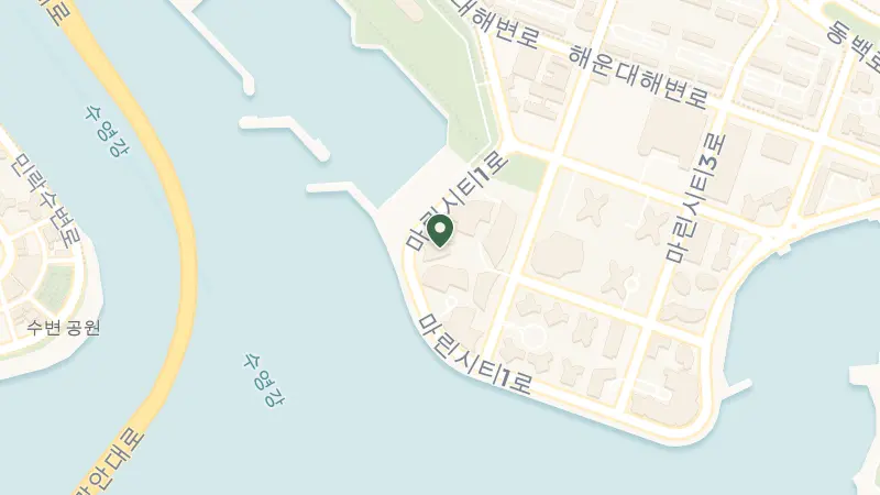 Map of 51 Marine city 1-ro, Haeundae, Busan, South Korea