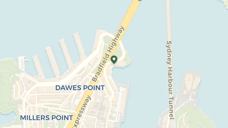 Map of 7 Hickson Rd, The Rocks NSW 2000, Australia