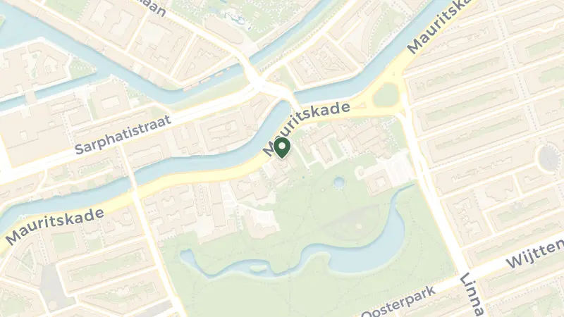 Map of Mauritskade 61, 1092 AD Amsterdam