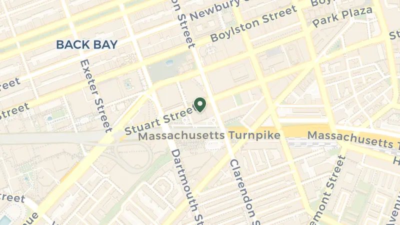 Map of 40 Trinity Pl, Boston, MA 02116, USA
