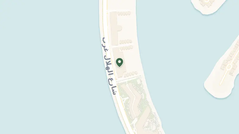 Map of West Crescent - Palm Jumeirah - Dubai - United Arab Emirates