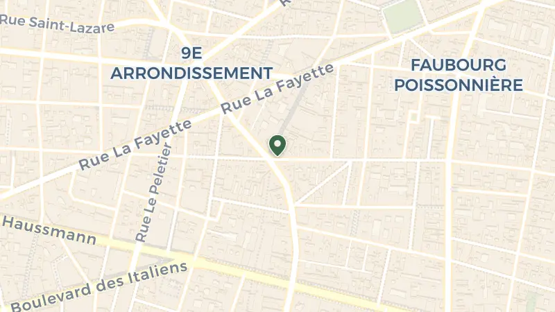 Map of 60 Rue Richer, 75009 Paris, France