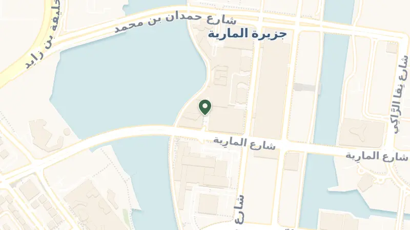 Map of Zayed the First Street - Al Maryah Island - MI1 - Abu Dhabi - United Arab Emirates