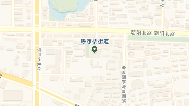 Map of China, Bei Jing Shi, Chao Yang Qu, Chao Yang Men Wai Da Jie, 1号京广中心 邮政编码: 100020