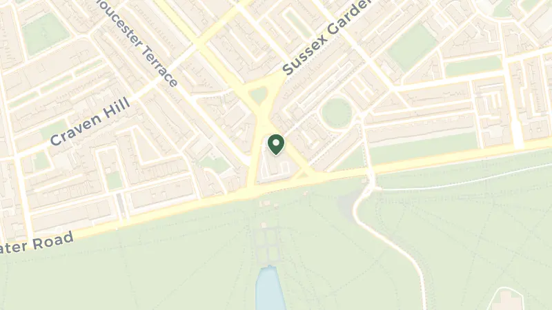 Map of Lancaster Terrace, London W2 2TY, UK