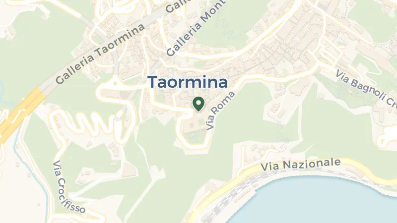 Map of Via S. Domenico, 5, 98039 Taormina ME, Italy