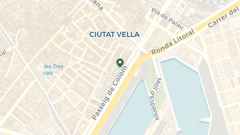 Map of Pg. de Colom, 9, Ciutat Vella, 08002 Barcelona, Spain