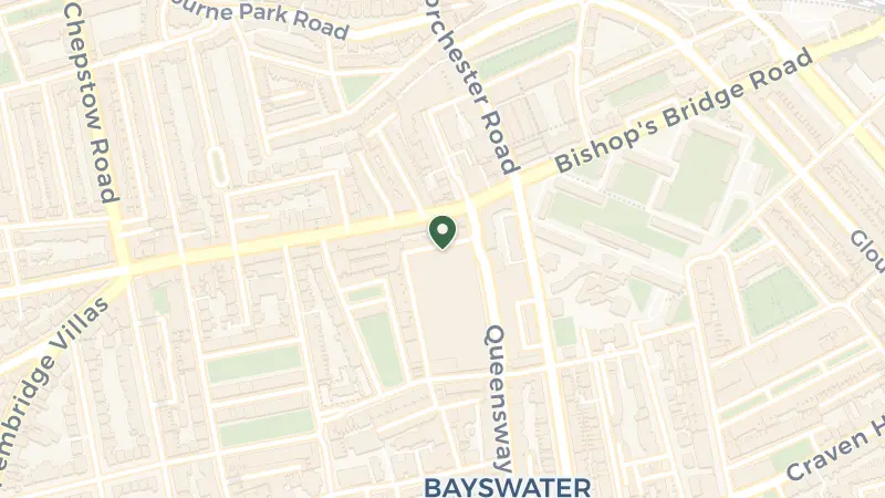 Map of 1 Redan Pl, London W2 4SA, UK