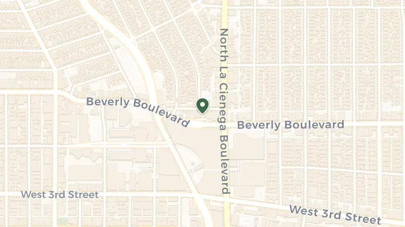 Map of 8555 Beverly Blvd #90048, Los Angeles, CA 90048, USA