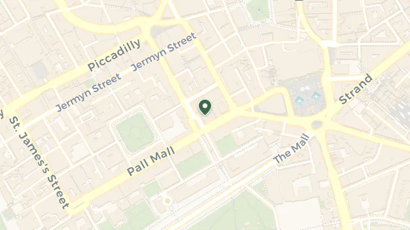 Map of 6 Waterloo Pl, London SW1Y 4AN, UK