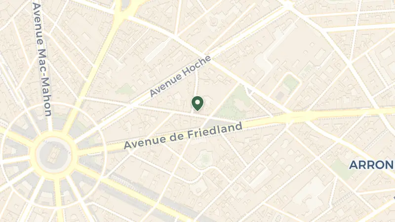 Map of 14 Rue Beaujon, 75008 Paris, France