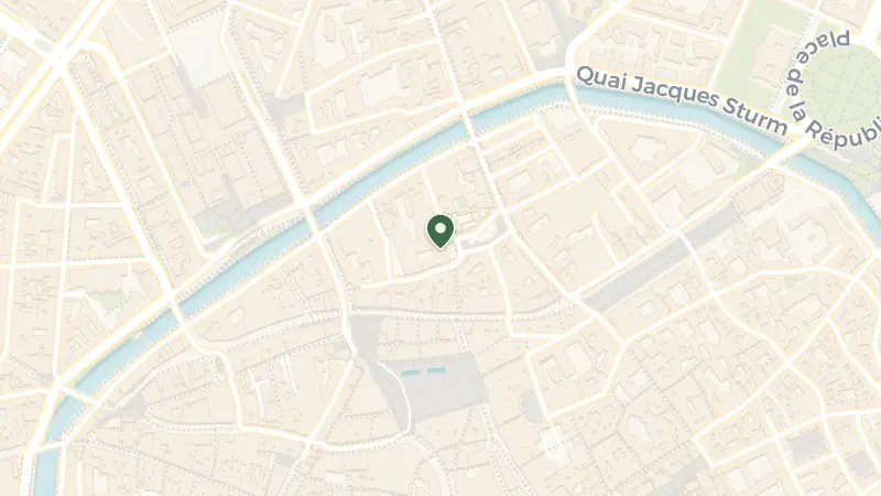 Map of 4 Pl. Saint-Pierre-le-Jeune, 67000 Strasbourg, France
