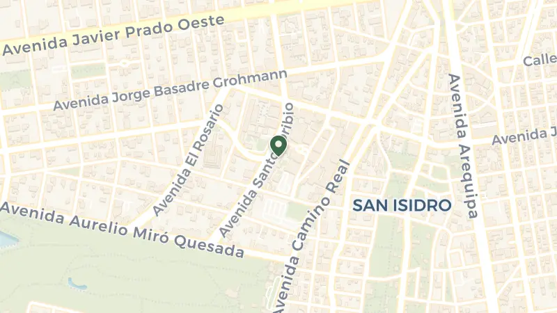 Map of Via Central 150 Centro, Av. Santo Toribio 173, LIMA 15073, Peru