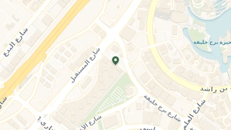 Map of Burj Khalifa St - Business Bay - Dubai - United Arab Emirates