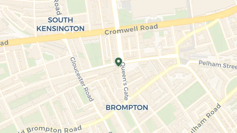 Map of 88 Queen's Gate, South Kensington, London SW7 5AB, UK