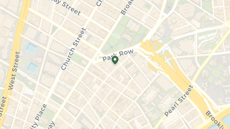 Map of 123 Nassau St, New York, NY 10038, USA