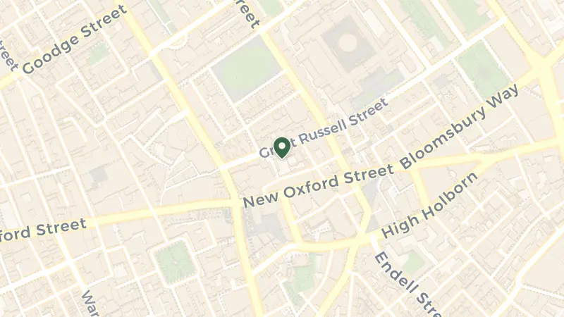 Map of 16-22 Great Russell St, London WC1B 3NN, UK