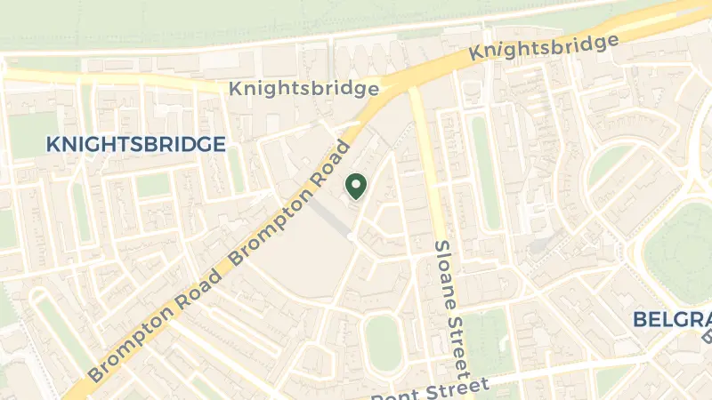 Map of 22-24 Basil St, London SW3 1AT, UK