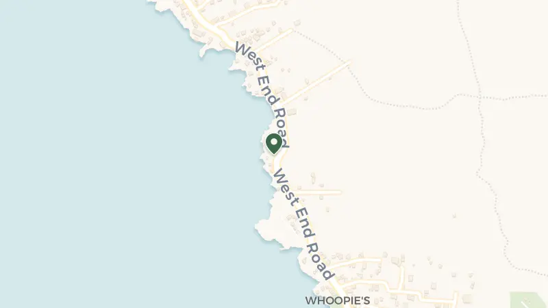 Map of Lighthouse Road, West End, Negril, Jamaica