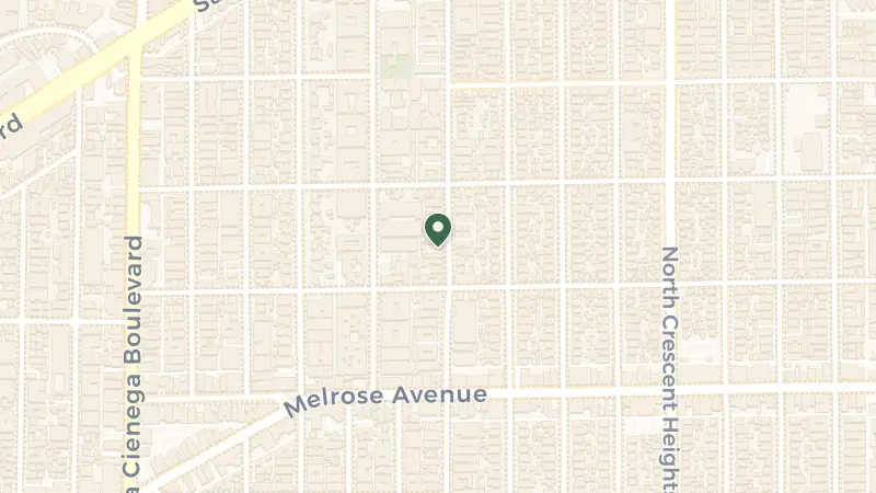 Map of 819 N Sweetzer Ave, West Hollywood, CA 90069, USA