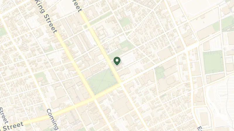 Map of 334 Meeting St, Charleston, SC 29403, USA