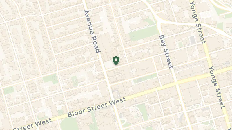 Map of 118 Yorkville Ave, Toronto, ON M5R 1H5, Canada