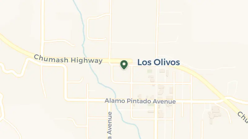 Map of 2350 Railway Ave, Los Olivos, CA 93441, USA
