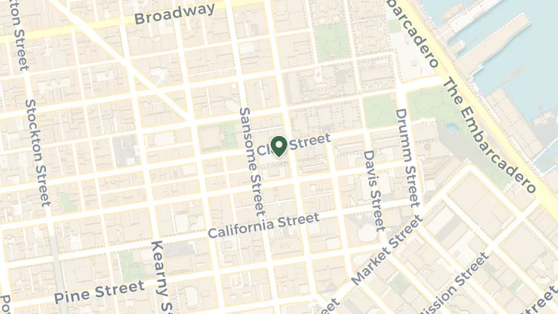 Map of 433 Clay St, San Francisco, CA 94111, USA