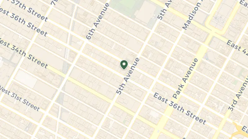 Map of 400 5th Ave, New York, NY 10018, USA