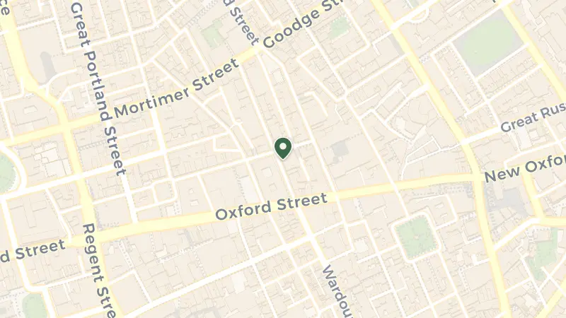 Map of 10 Berners St, London W1T 3NP, UK