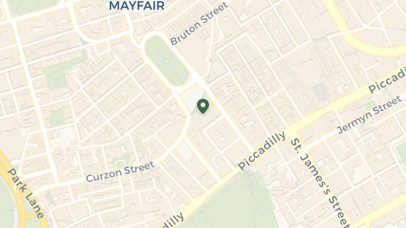 Map of Stratton St, London W1J 8LT, UK