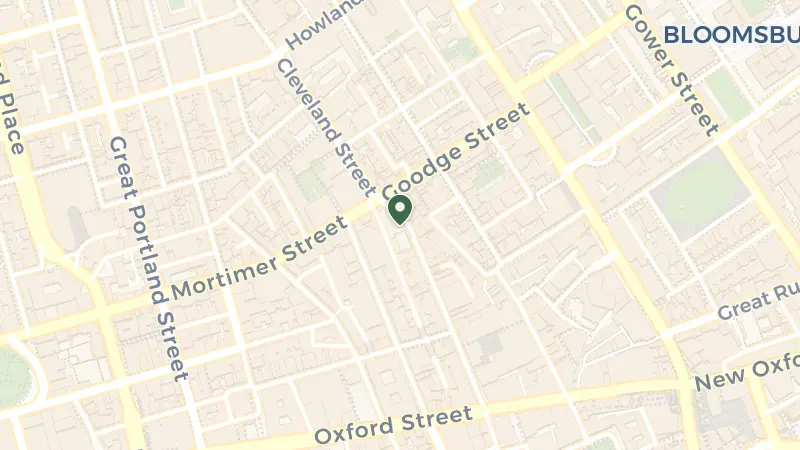 Map of 50 Newman St, London W1T 3EB, UK