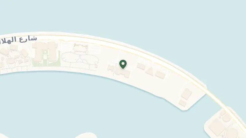 Map of East Crescent - The Palm Jumeirah - Dubai - United Arab Emirates