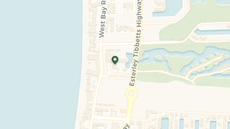 Map of Seven Mile Beach, KY1-1209, Cayman Islands