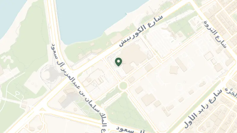 Map of Nation Towers - Corniche St - Al Bateen - W44 - Abu Dhabi - United Arab Emirates
