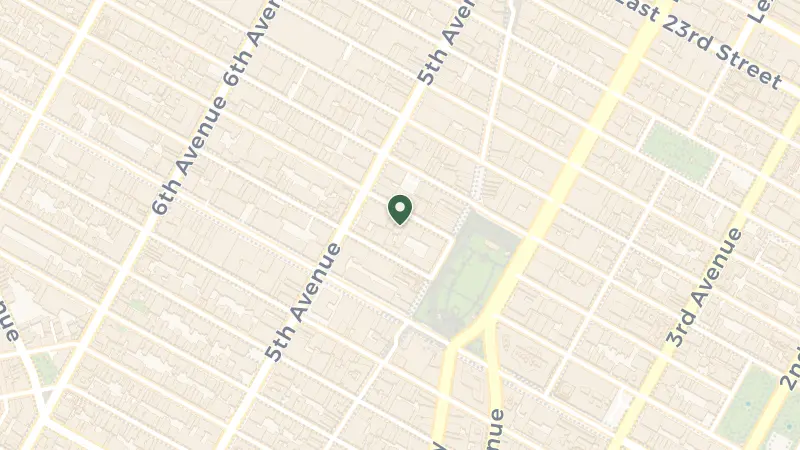 Map of 16 E 16th St, New York, NY 10003, USA