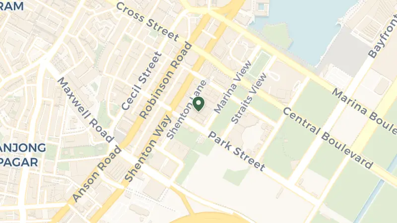 Map of 12 Marina Vw, Asia Square Tower 2, Singapore 018961