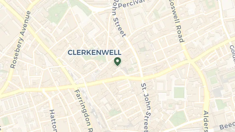 Map of 49-50 St John's Sq, London EC1V 4JJ, UK