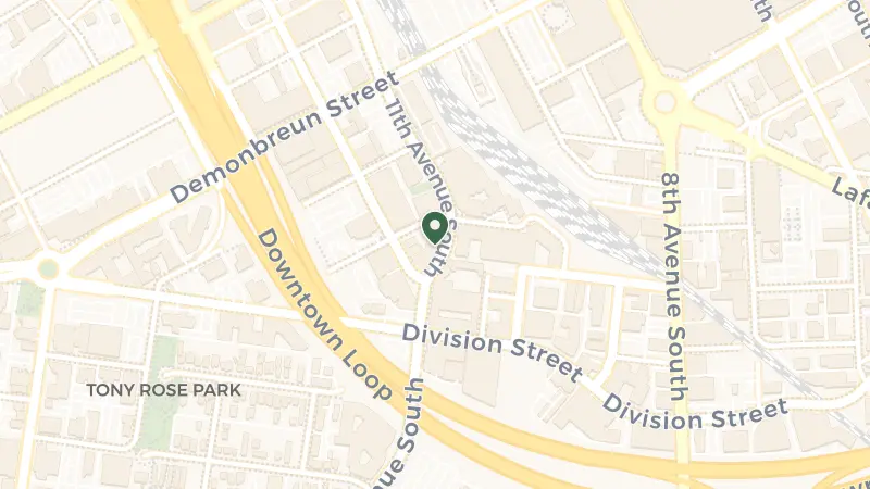 Map of 401 11th Ave S, Nashville, TN 37203, USA
