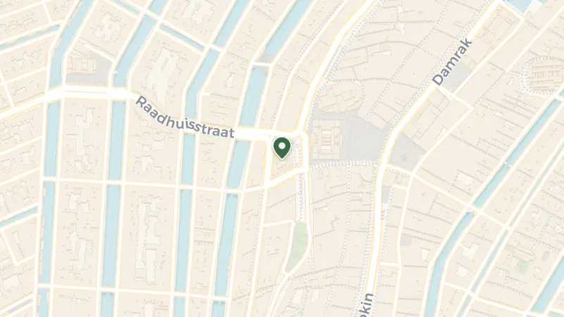Map of Spuistraat 175, 1012 RR Amsterdam